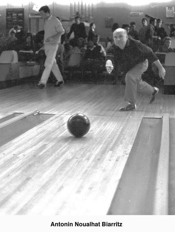 Antonin Noualhat au bowling à Biaritz