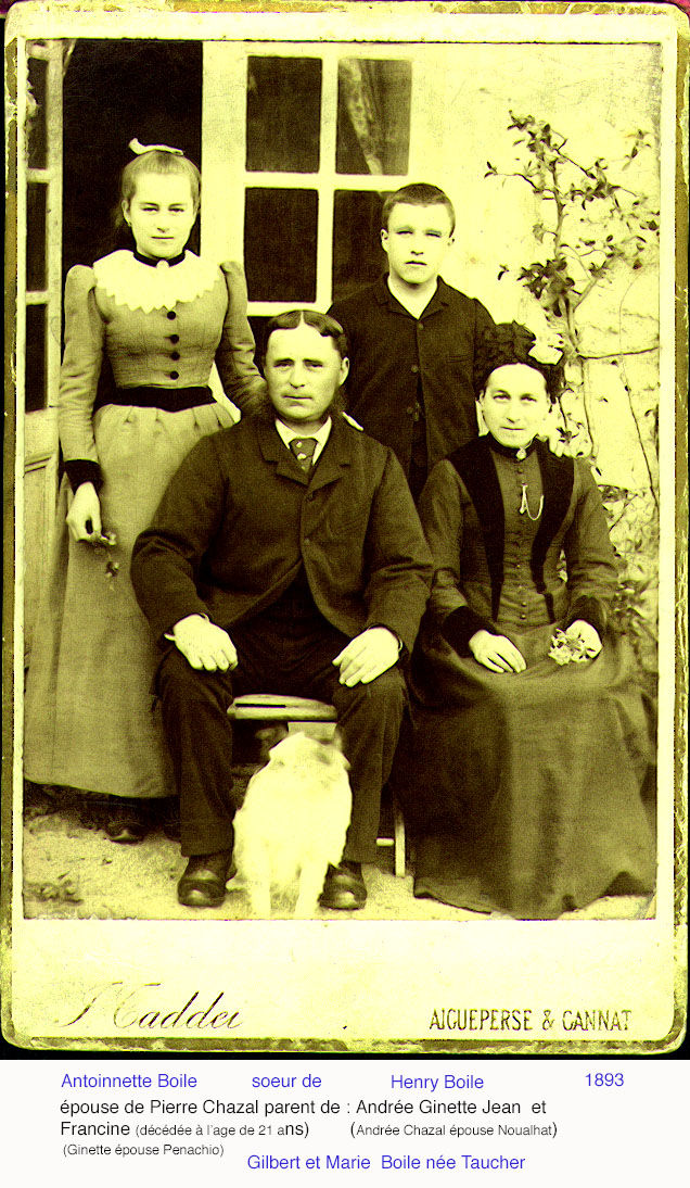 Famille Boile, 1893