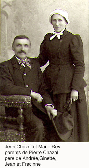 Jean chazal et Marie Rey